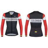 Jersey Ciclismo M/L Mujer GW Colombia Endurance Negro Rojo